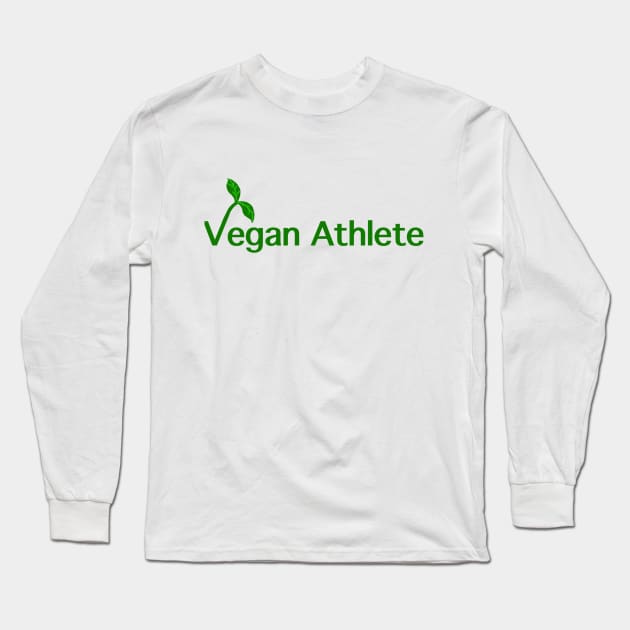 Vegan Athlete Long Sleeve T-Shirt by JellyFish92